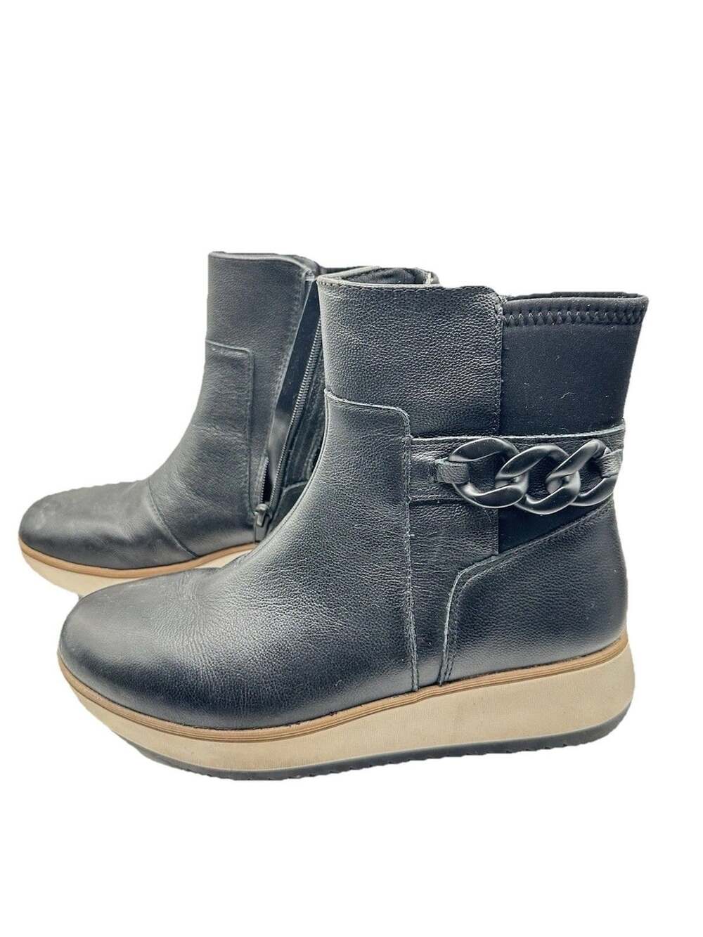 Clarks Women's Zylah Rose Black Leather 26180114 Size 7.5